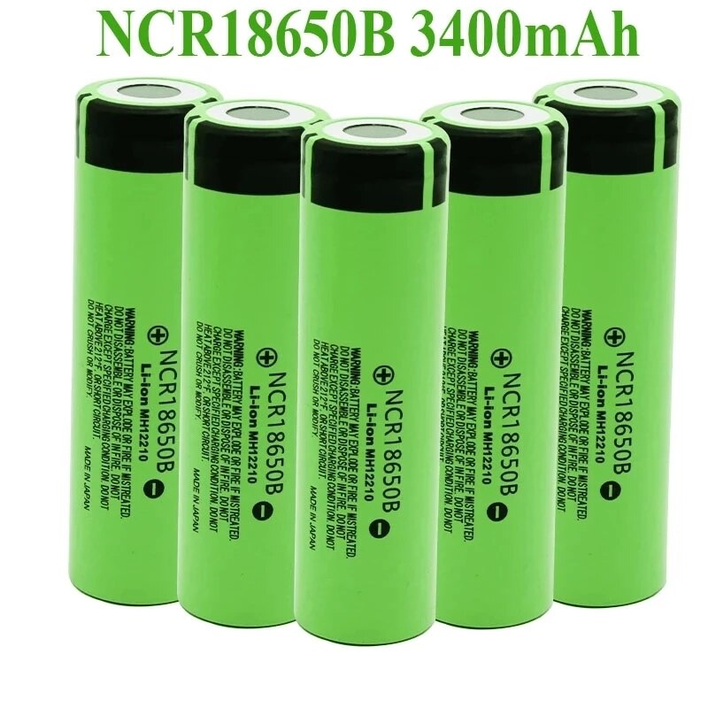 3.7V NCR18650B 3400mAh 18650 Lithium Rechargeable Battery for Flashlight Batteries 100%