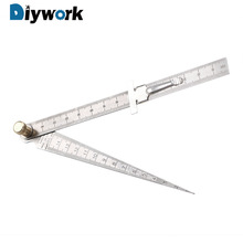 DIYWORK 1-150mm Stainless Steel Measuring Tool Wedge Taper Ruler Feeler Gauges Bore Measurement