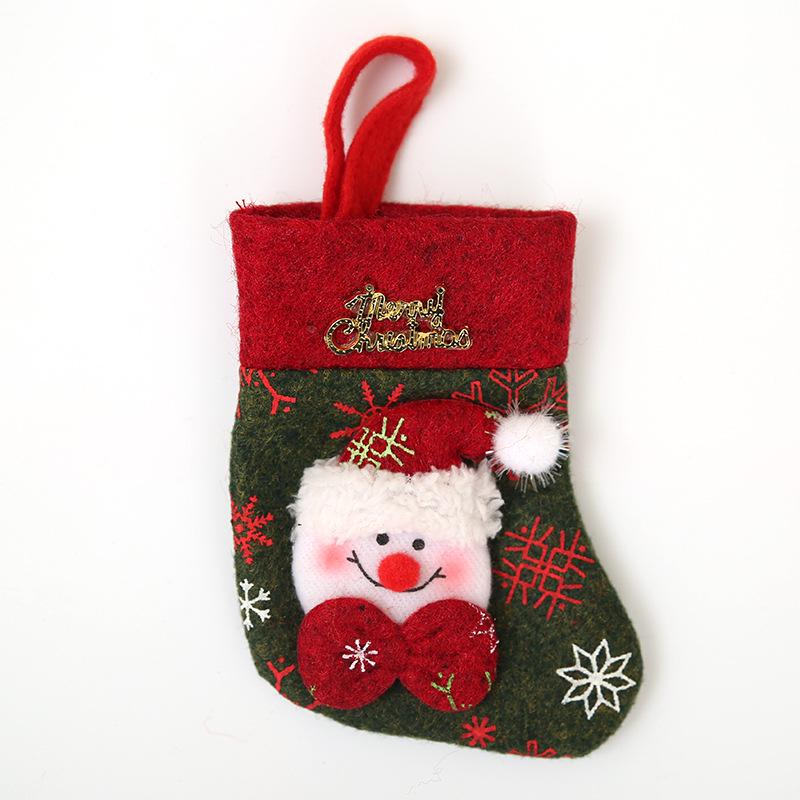 Mooie Kerst Sokken Kerst Bestek Set Mes En Vork Set Bag feestelijke home decor servies zak keuken accessoires