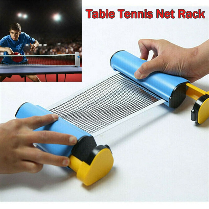 Portable Anywhere Table Tennis Ping Pong Retractable Post Net Rack Sports Table Tennis Accessories Equipment