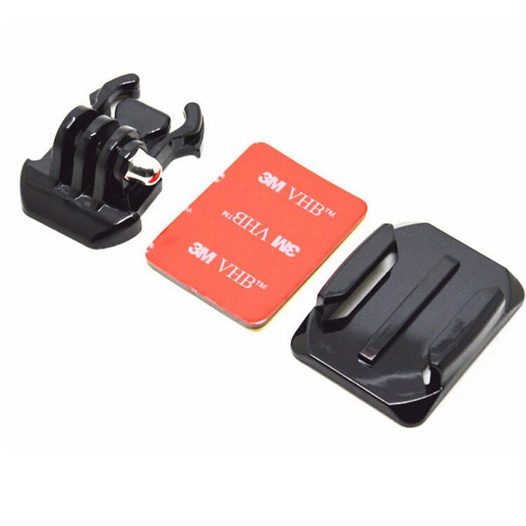 LANBEIK Für GoPro Halterung Helm Gebogene Oberfläche 3M Aufkleber Schnalle Grundlegende gebogen Halterung für Gopro 9 8 7 6 5 SJCAM SJ5000 SJ6 DJI YI