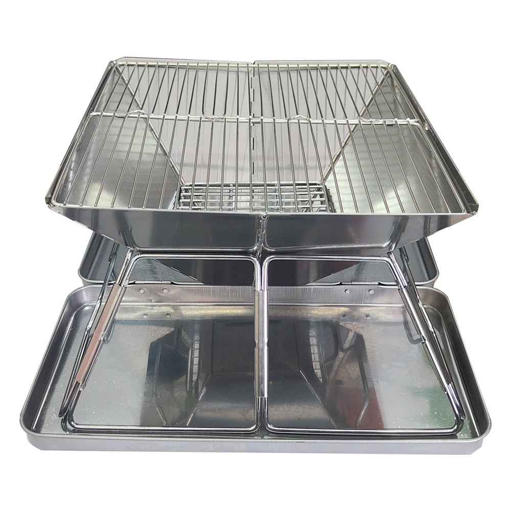Camping Houtkachel Vuurkorf Camping Vuur Houtkachel Draagbare Vouwen Wandeling Barbecue Bbq Houtskool Grill Stand