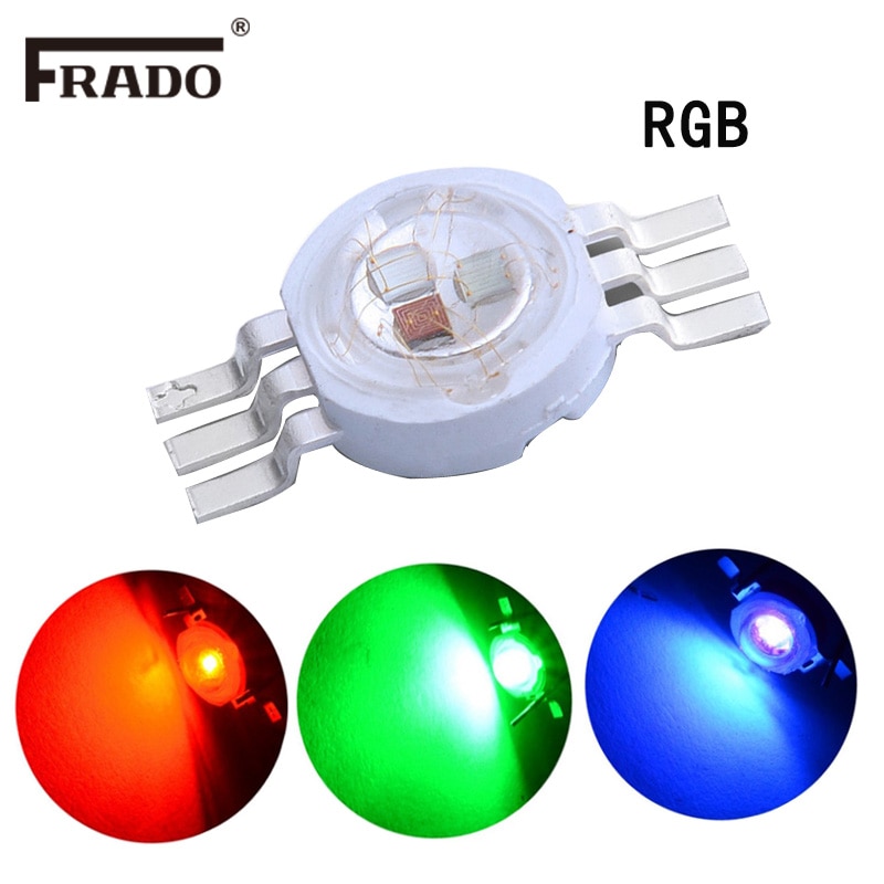 High Power LED Chip 3 w RGB LED COB Kralen 3 w Licht Lamp 6 pin Full Color Rood Groen blauw Voor DIY LED Schijnwerper Spotlight