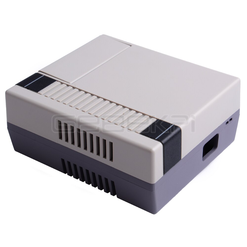 GeeekPi NES4Pi NES Style Case Kit ABS Functional Cooling Fan Heatsinks Screwdrivers Only for Raspberry Pi 4 B or 3B+ / 3B