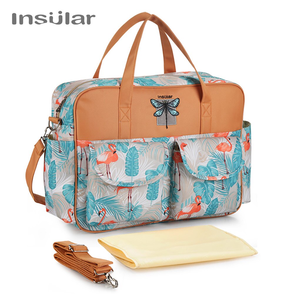 Insular Luier Wandelwagen Zak Mummie Moederschap Luiertas Damesmode Tas Waterdichte Crossbody Zakken Voor Babyverzorging: 6