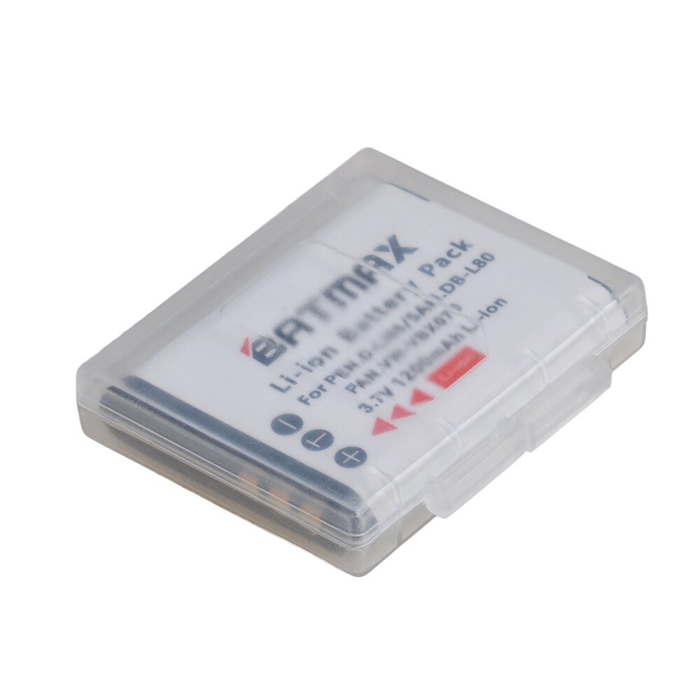 1Pc 1200mAh D-Li88 DLI88 DB-L80 VW-VBX070 Li-ion Battery for Pentax Optio H90 P70 P80 W90 WS80 Cameras Sanyo Xacti DMX-CG11 VP