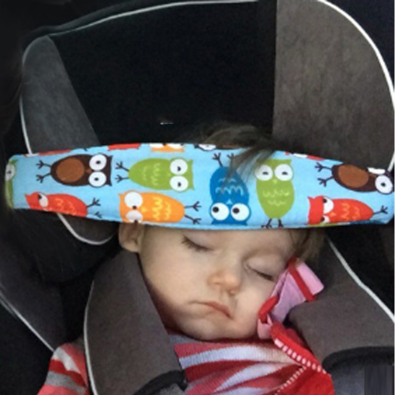 Spædbarn baby sikkerhed søvnbælte bilsæde hovedstøtte børn fastgørelsesbælte justerbare legejern positioner pude baby hals
