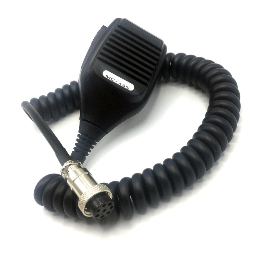 For Kenwoode for MC-43S 8 PIN Dynamic Hand Fist Microphone Up/Down Buttons Amateur Radio for TS-590S/TS-990S/TS-480SAT