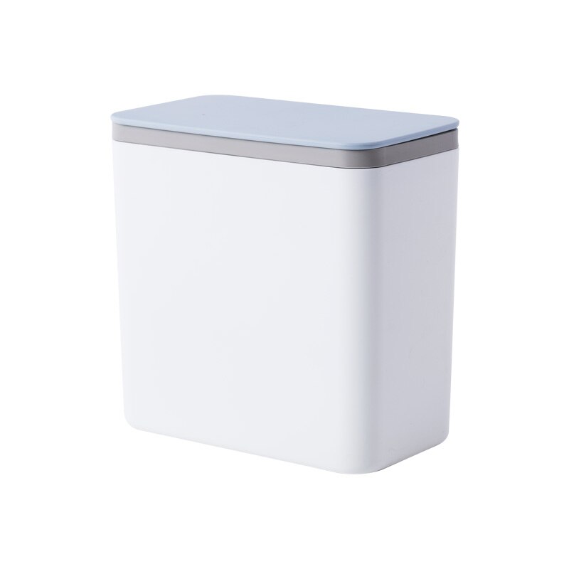 Square Mini Small Waste Bin Desktop Garbage Basket Home Table Plastic Office Supplies Trash Can Dustbin Sundries Barrel Box