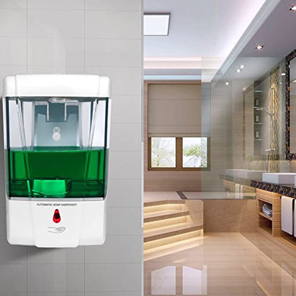 Smart Gel Alcohol Disinfectant Hand Sanitizer Automatic Sensor Soap Dispenser 700ml Wall-mounted Soap Dispenser