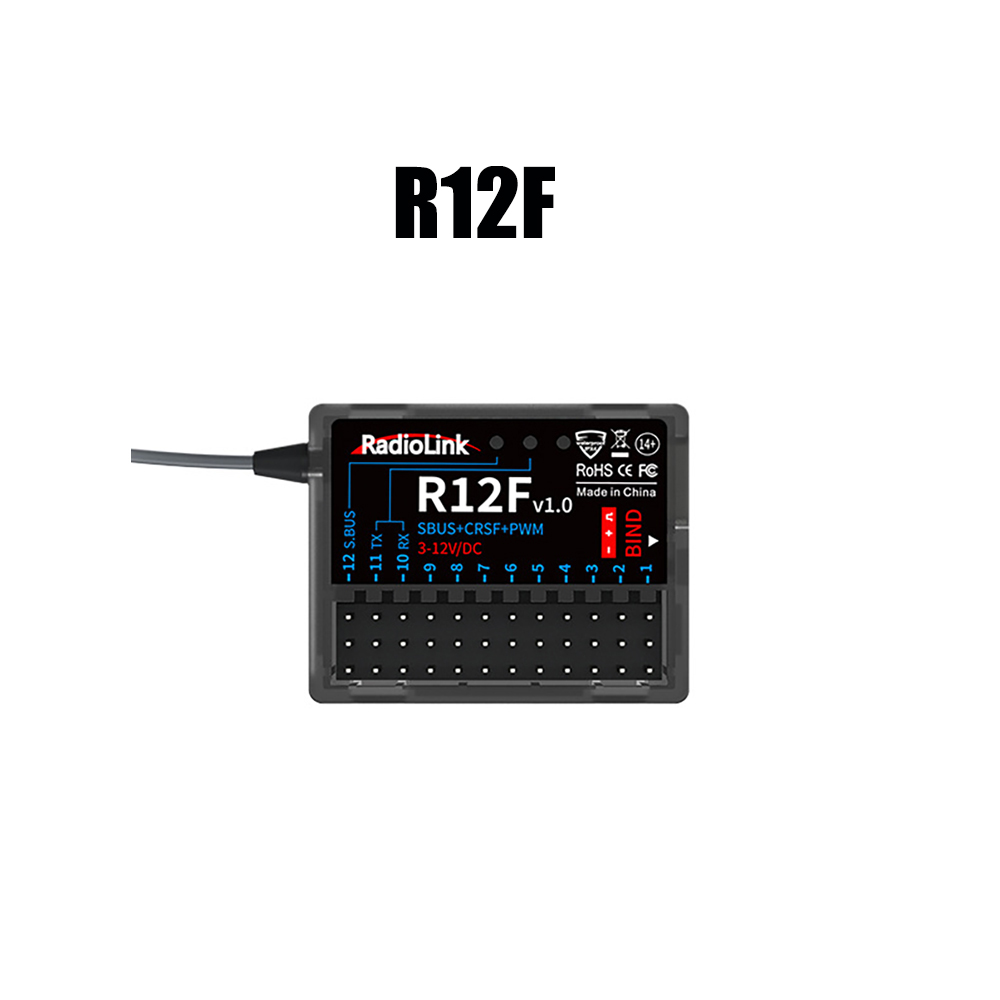 Radiolink R4FGM R6F R6FG R7FG R8EF R8FM R8FG R12F R16F 2.4G Receiver for RC RC8X RC6GS RC4GS T8FB T8S T12D T16D Transmitter: Brown