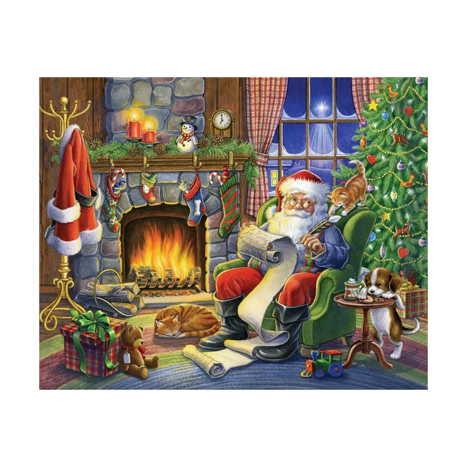 Happy Christmas 500/1000Pcs Puzzle Pieces Exercise Memory Relieve Stress Jigsaw Puzzles NIN668: e 500PCS