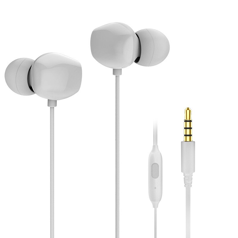 Earphones In-ear Wired Earphones Universal Android Apple Huawei Mobile Phone 3.5M Earphones: White