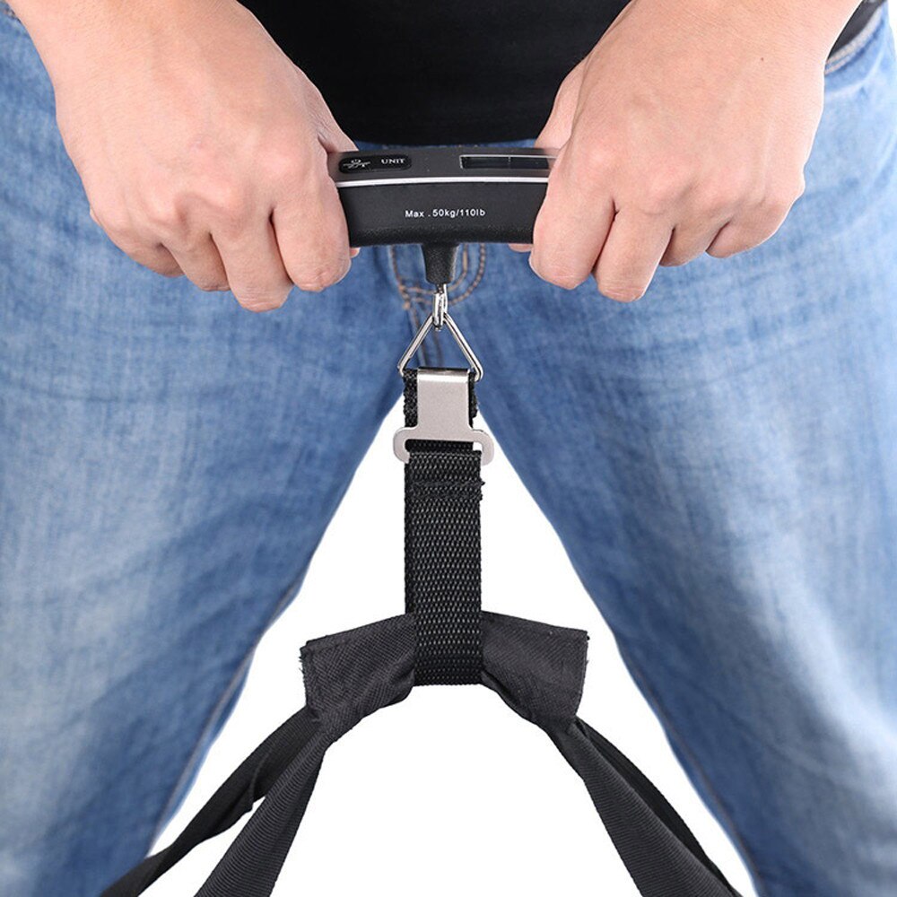 50kg/10g Portable LCD Digital Hanging Luggage Scale Travel Electronic Weight Hook Scale Multifunction