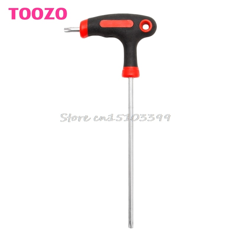 T-Handle Grip Torx &amp; Hex Allen Key Screwdriver Driver Tool T10/15/20/25/30/40 Necessary for machinists and engineers Multi-s