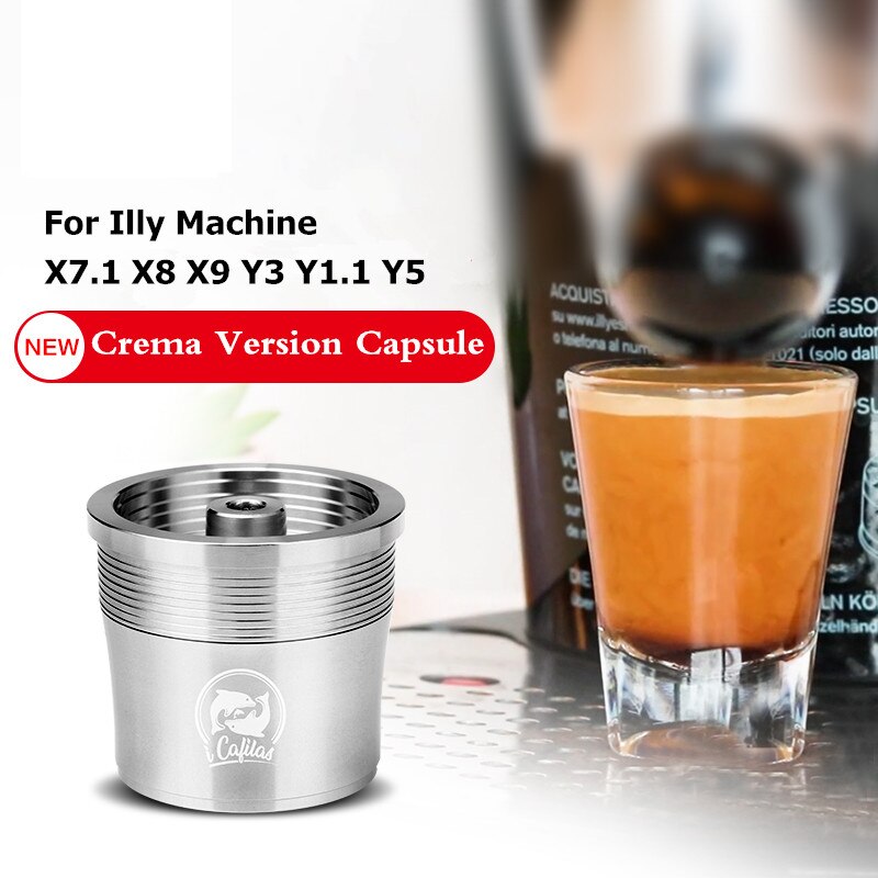 capsula di caffè riutilizzabili in metallo RECAFIMIL con filtro ricaricabile in acciaio inossidabile compatibili con la macchina per caffè Illy