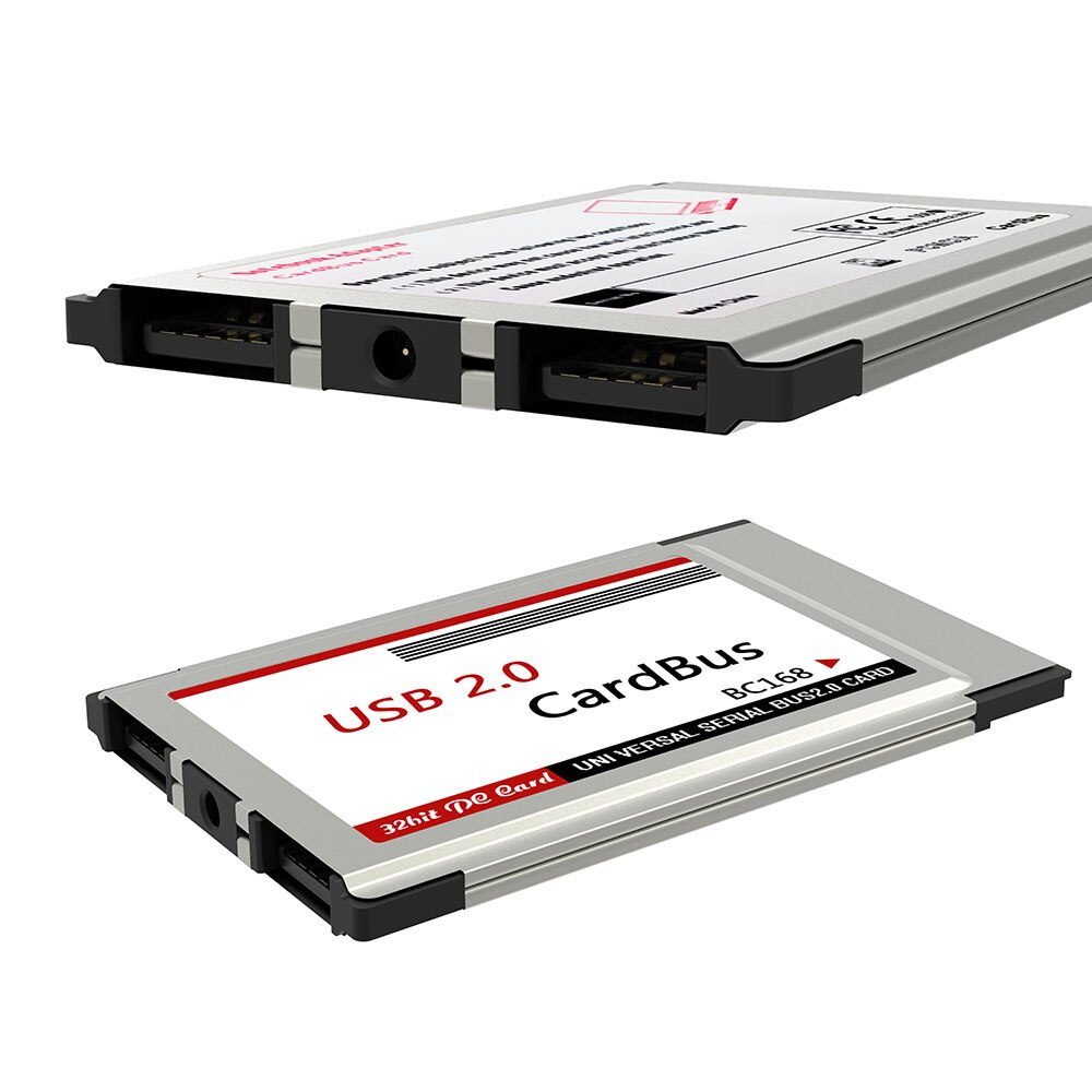 1 pièces USB 2.0 Carte PCI Express Adaptateur 480 Mbps 2 Ports 54mm Fente PCMCIA USB2.0 MOYEU Caché À L'intérieur Convertisseur Pour Ordinateur Portable
