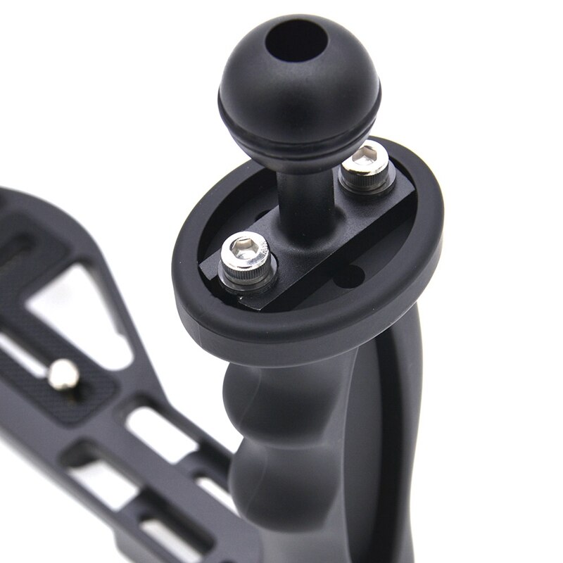 Stabilizzatore Subacqueo Con Doppia Maniglia Per Fotocamera – Vassoio Rigido In Alluminio Per Riprese Stabili Sott'acqua