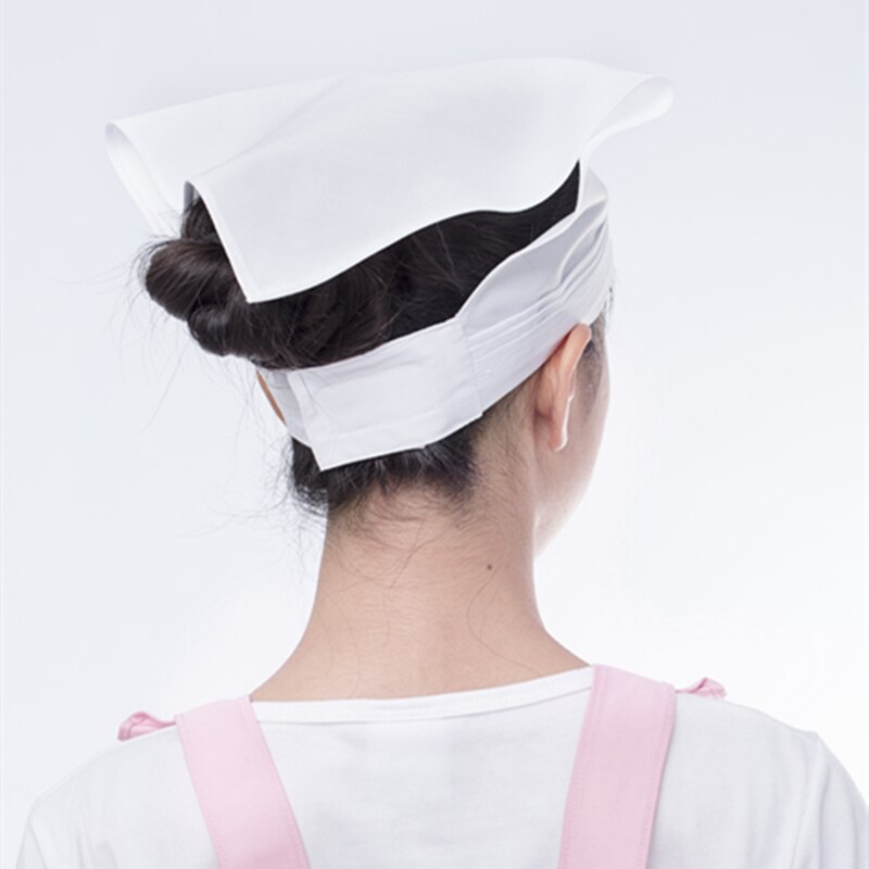 Koreaanse Driehoek Kok Cap Keuken Werk Hoofddoek Voedsel Hygiëne Restaurant Hoed Ober Bakkerij Chef Hoed