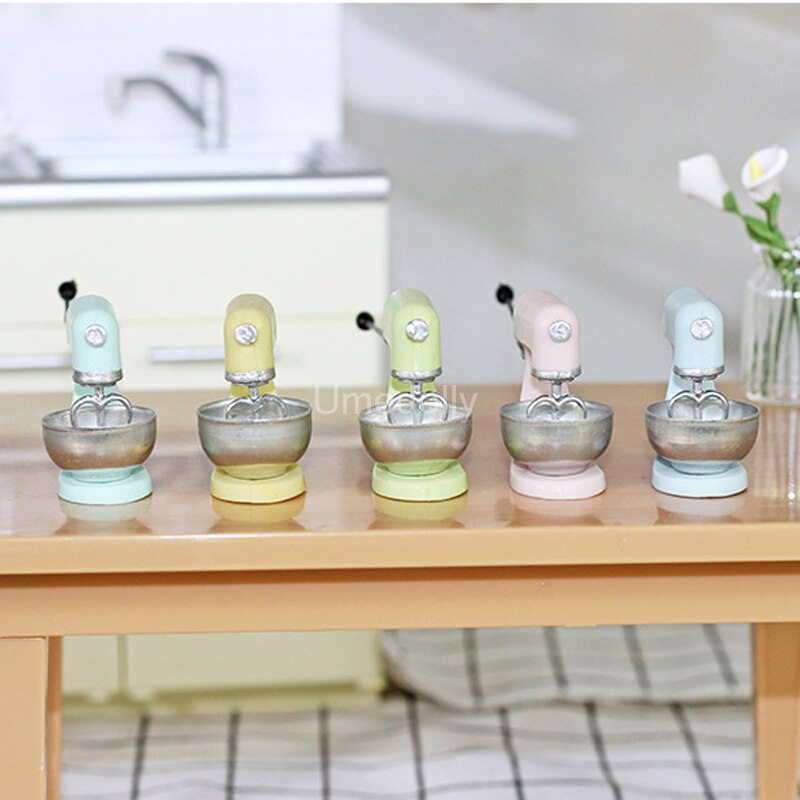 Cute Mini 1/12 Scale Dollhouse Miniature Blender Pretend Play Kitchen Appliances OB11 BJD Doll House Accessories Toy