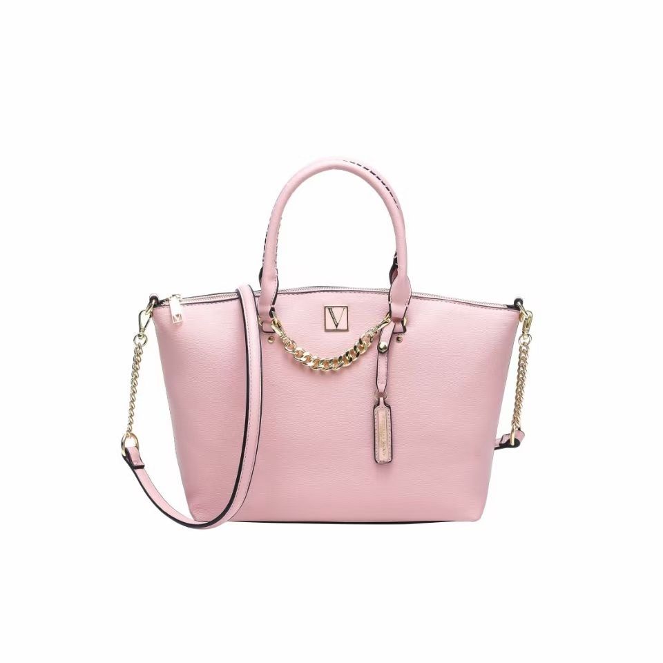 Ladies Handbags PU Solid Color Women's Storage Bags Travel Bags On: pink