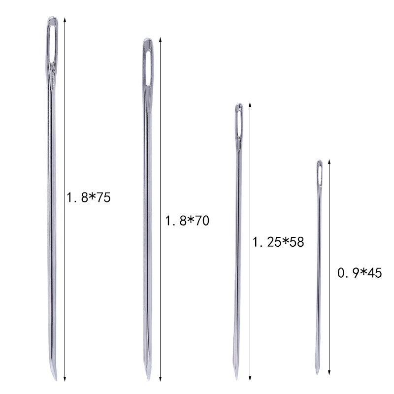 100PCS Leather Needles Sharp Stitching Sewing Stitch Hand Sewing Needle Supplies Stitching Leathercraft DIY Fur Needles