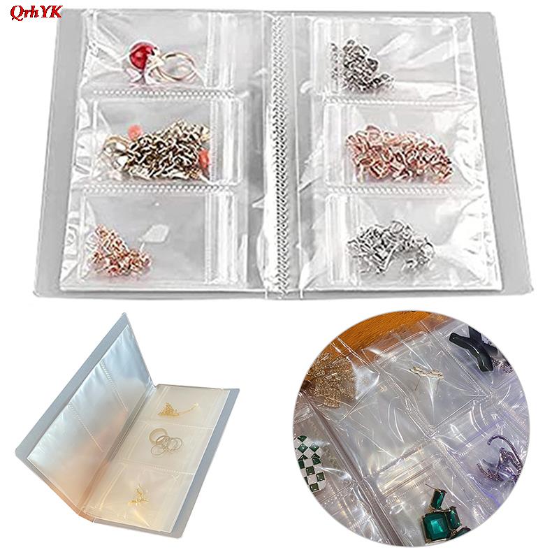Large-capacity Transparent Jewelry Storage Bag Sealed Bag Necklace Earrings Jewelry Bracelet Storage Book Jewelry Organizer