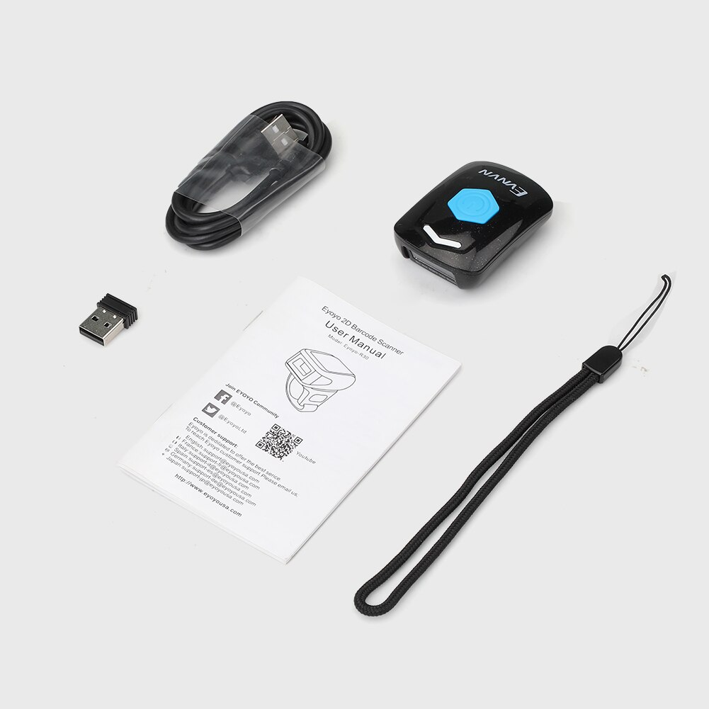 Mini 1d kabelloser barcode-scanner , 3- in -1 2.4g kabelloser usb- und kabelgebundener bluetooth-barcode-leser tragbares scannen für telefon/tablets