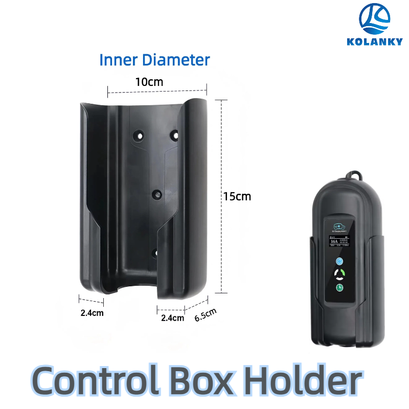 Electric Vehicle Charger Control Box Holder EV Charging Plug Holder Wall-box Holder Easy Install