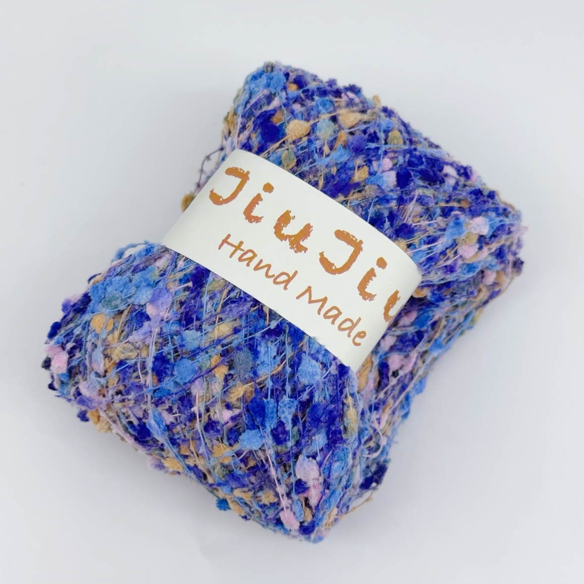 Chrysanthemum Yarn Ball Wool Starry Sky Flower Pattern DIY Hand Woven Coarse Mixed Color Thread Plush Yarn Ball Crochet Hook