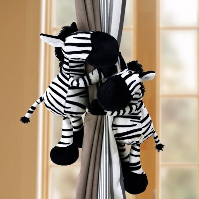 Ganchos de sujeción para cortinas, accesorios de decoración para habitación de niños, correas para cortinas, animales del bosque de la selva, 2 uds.: H