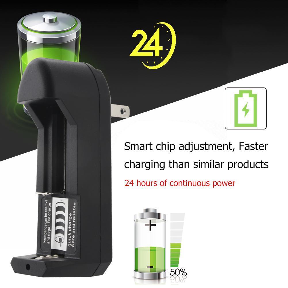 Prise américaine 2 fente voyage chargeur adaptateur 18650 Li-ion batterie Rechargeable