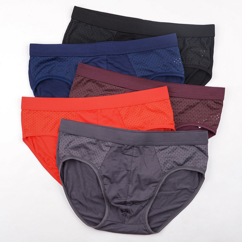 4pcs/lot Men&#39;s Briefs Bamboo Fiber Short Panties Man Cool Comfortable Breathable Boxer Shorts Pants Underwear