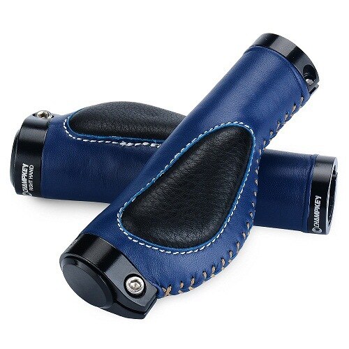 1 Paar Mountain Road Fiets Handvatten Ergonomische Pu Bike Handvat Grips Fietsen Rijden Schokabsorptie Anti-Slip 7 kleur: 05
