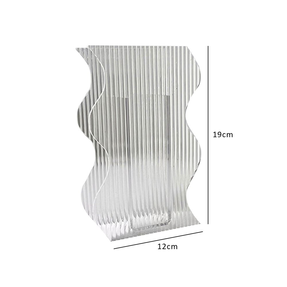Acryl Vasen transparent Farbe Blumen- Container Dekorative Vase Hochzeit Party Heimat Büro Dekoration Vase: B2