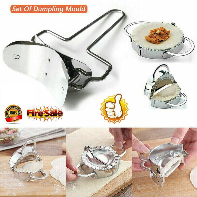 Chinese Dumplings Rapid Making Tool Dumpling Maker Stainless Steel Dough Press Ravioli Molds Dumpling Press Rolling Round Mold