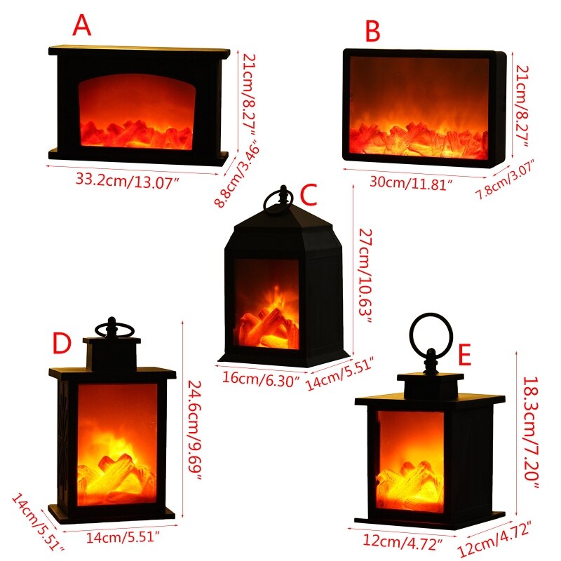 2800LM Vintage Led Gesimuleerde Haard Kaars Vlam Licht Opknoping Light Night 425D