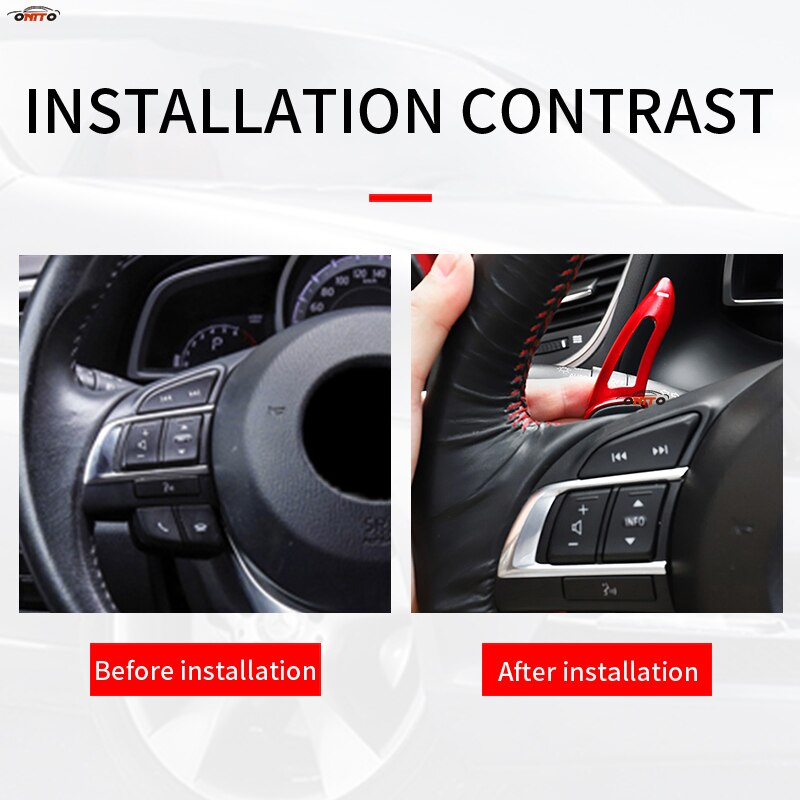 God pasform til mazda mx -5 cx-4 aluminiumslegering shifter padle forlænget shifter tilbehør 2 stk/sæt