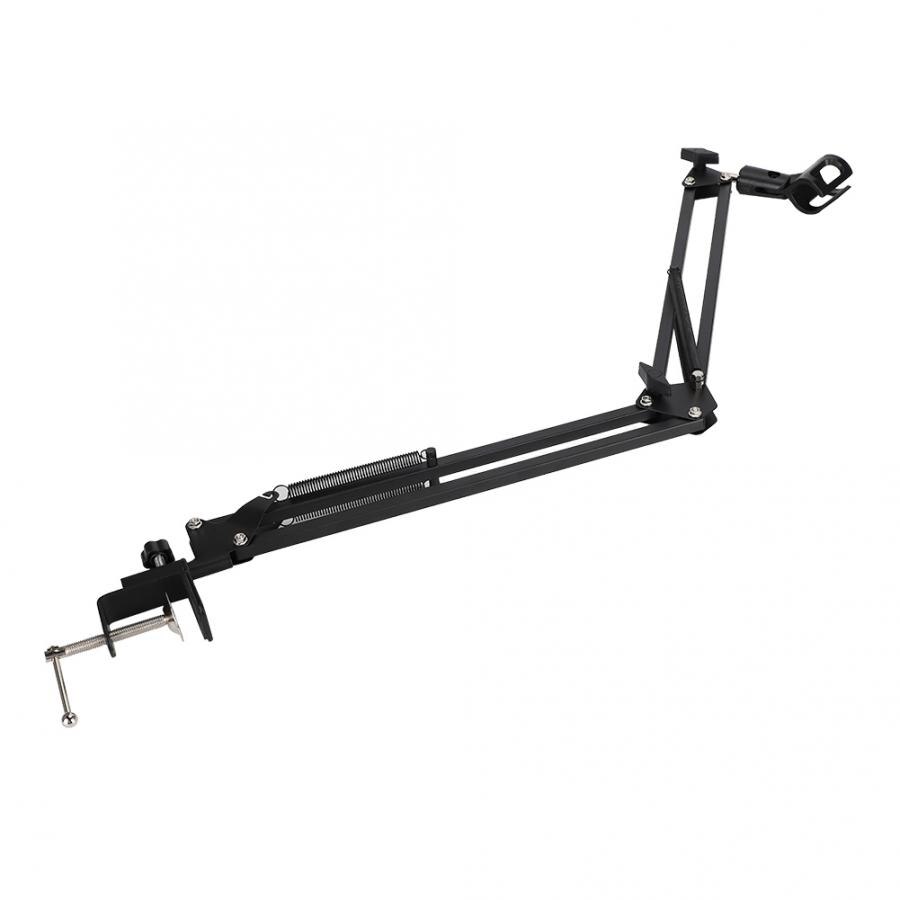 Foldabe Suspension Arm Studio Condenser Microphone Bracket Stand Clip Holder Table Mounting mic holder