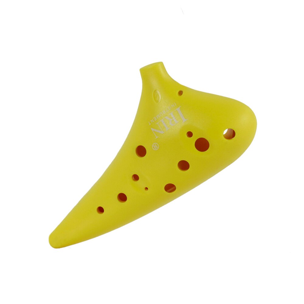 12 Gaten C Ocarina Muziekinstrument Met Opbergtas Abs Materiaal Ocarina Klassieke Ocarina Alto C Abs Ocarina Voor Beginner (Groen: Yellow