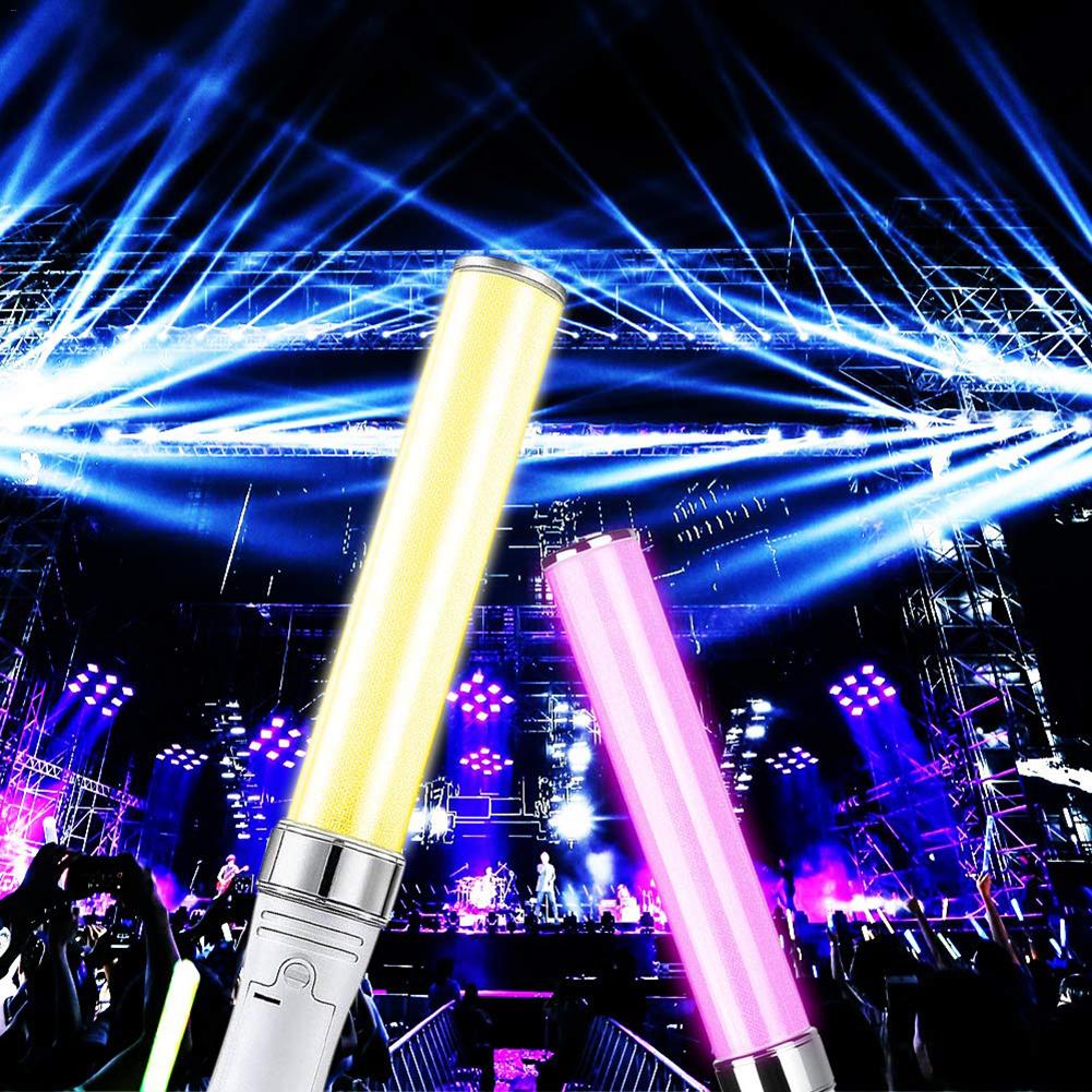 Multi-color Colorful Shiny Sponge Sticks Luminous Baton LED Foam Stick Chopsticks Rally Party Flashing Glow Batons Light Stick