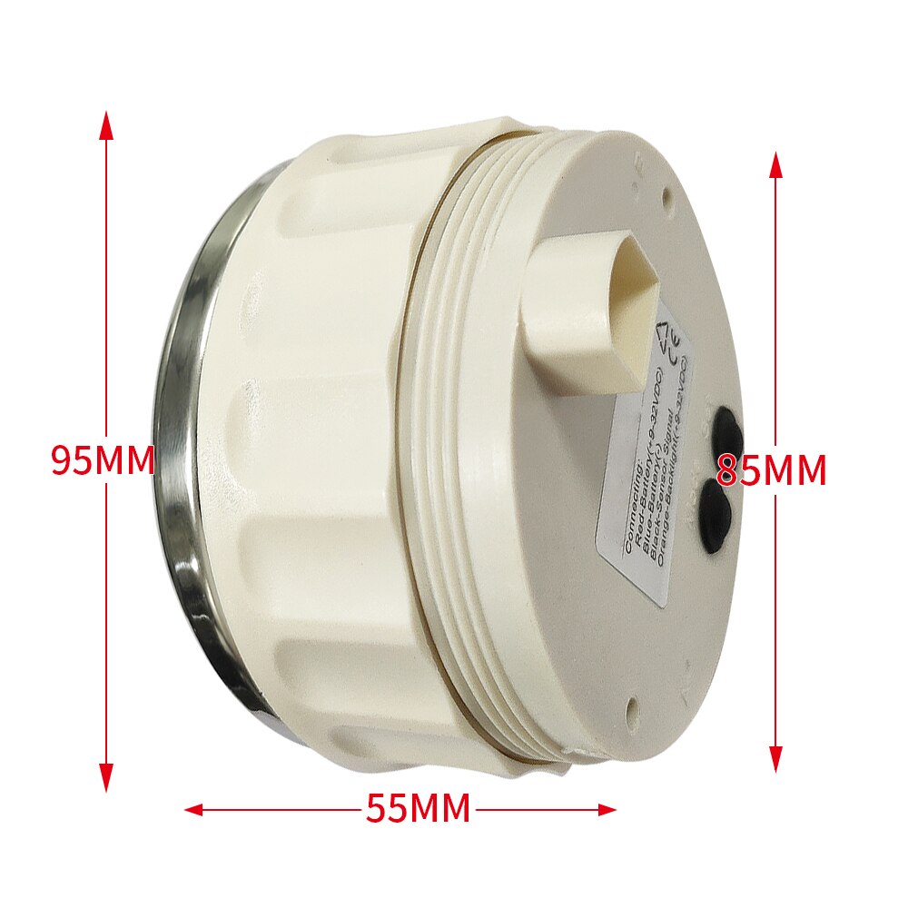 85mm Univesal Tachometer RPM Gauge Rev with Hourmeter 9-32V 8 Colorful Backlights