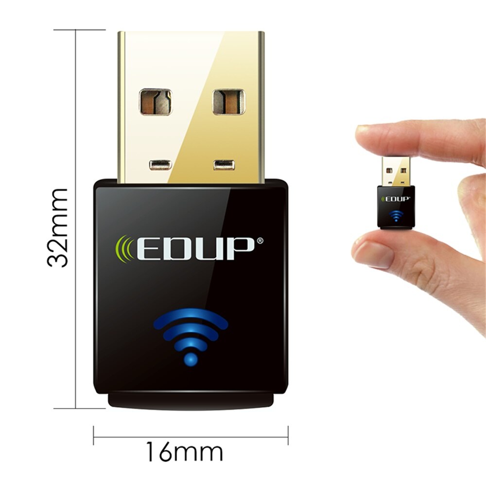 Edup Usb Wifi Adapter 300Mbps 2.4Ghz Wi-fi Adapter Antenne Usb Ethernet Mini Draadloze Computer Netwerkkaart Ontvanger voor Pc Mac