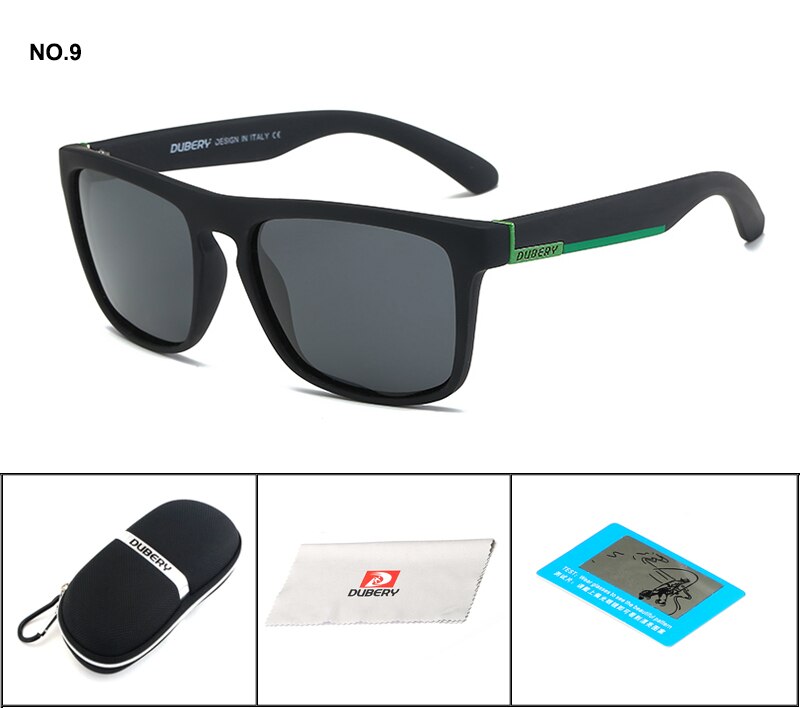 Gafas de sol polarizadas DUBERY, gafas de sol cuadradas para hombre, gafas de sol para hombre, gafas de sol Retro de lujo de de: B9