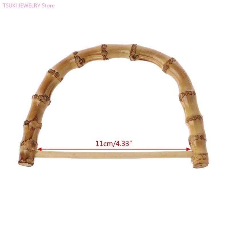 62Ke in legno bambù manici rattan maniglia borsetta per produzione sacchetti, produzione della borsa, maniglia