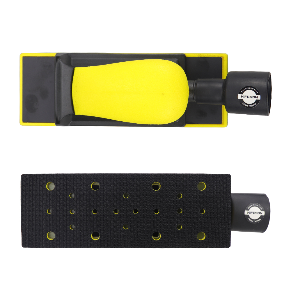 HIFESON-lijadora Manual de mano, herramienta de papel de lija, bloque de lijado, pulidora Manual de extracción de polvo, rectificadora para trabajo de madera y Metal