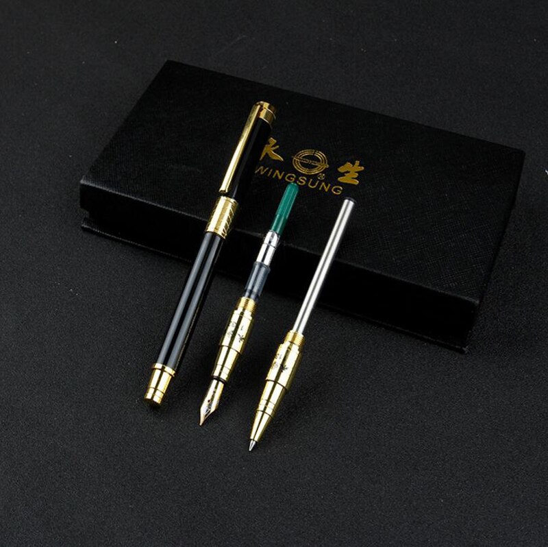 Merk yong sheng metalen vulpen doos verpakking business executive snel schrijvende inktpen 1132
