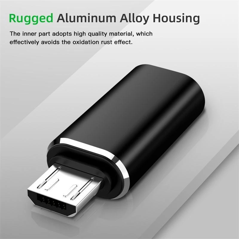 Connettore adattatore USB da tipo C a Micro USB Android per tablet telefono Convertitore da micro USB maschio a tipo C femmina per Xiaomi Huawei