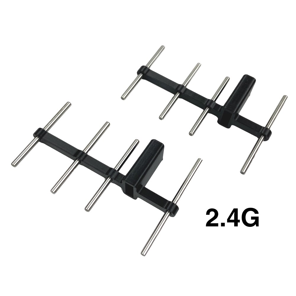 1 par 2.4g 5.8g yagi antenne forstærker rc drone let installation rustfast udendørs pla bærbar til dji mavic mini pro 2 air: 2.4g