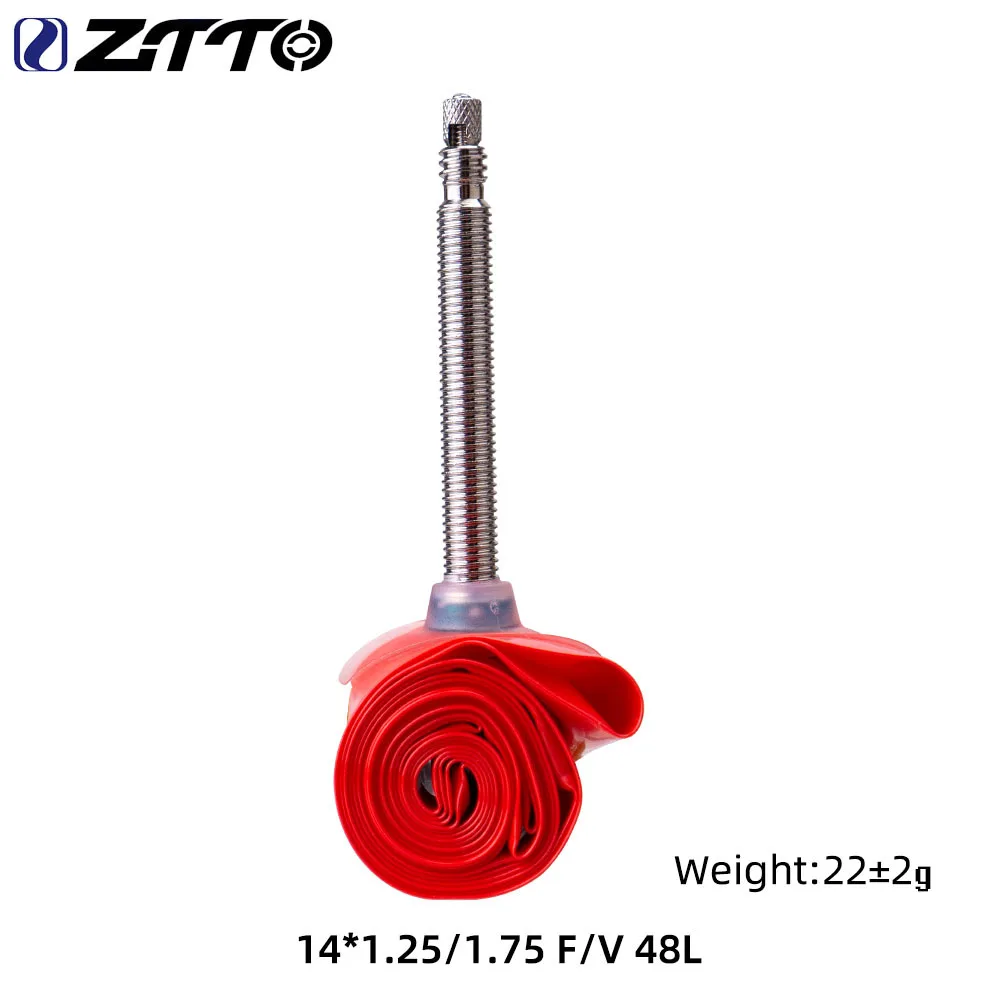 Ztto ultralett tpu sykkelslange 26/27.5/29 tommers sykkelslange fransk ventil lengde  fv 48mm 60mm 80mm 700c landeveissykkeldekk: Elfenben